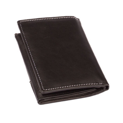 Pánská černá kožená peněženka