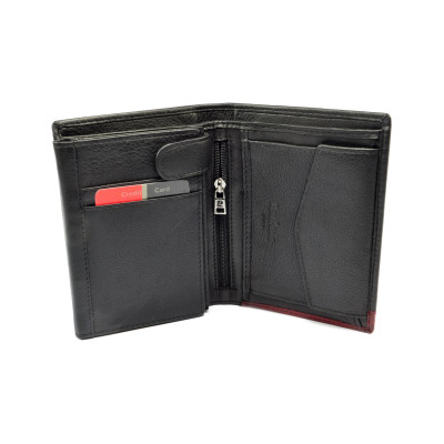 Pánská kožená černá peněženka