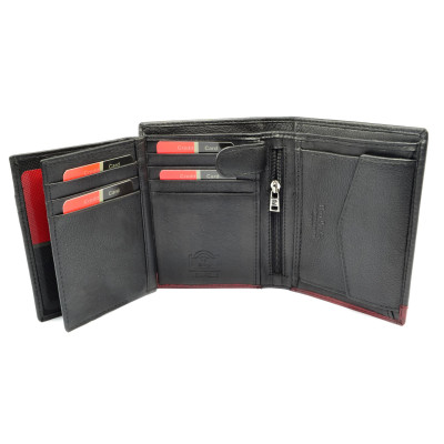 Pánská kožená černá peněženka