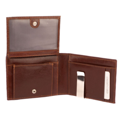 Pánská kožená dolarka hnědá