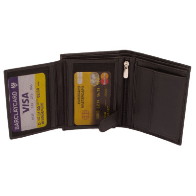 Pánská kožená peněženka černo hnědá