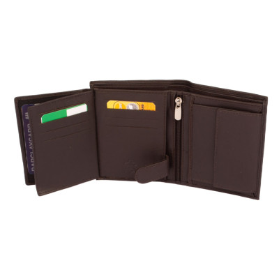 Pánská kožená peněženka černo hnědá