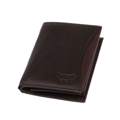 Pánská kožená peněženka černo hnědá
