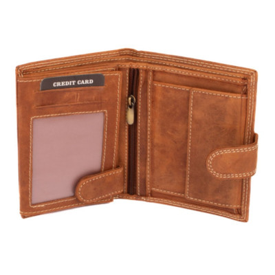 Pánská kožená peněženka s přezkou