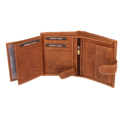 Pánská kožená peněženka s přezkou