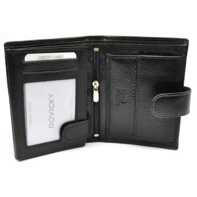 Pánská peněženka černá kožená