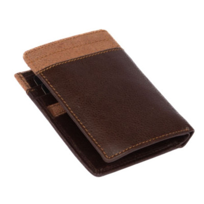 Pánská tmavě hnědá peněženka kožená