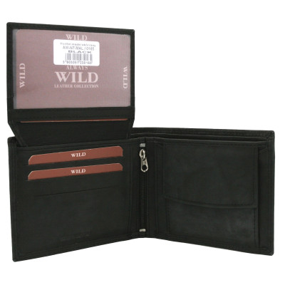 Peněženka černá pánská kožená