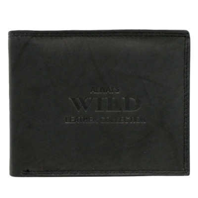 Peněženka černá pánská kožená