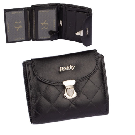 Peněženka dámská černá se zapínáním