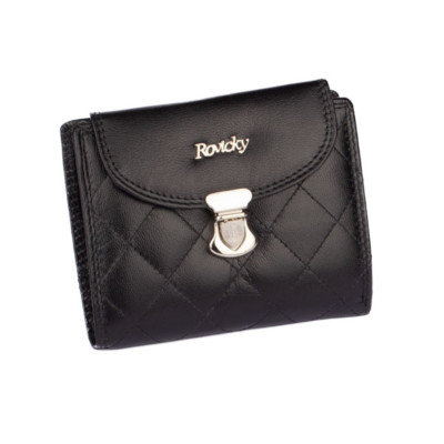 Peněženka dámská černá se zapínáním