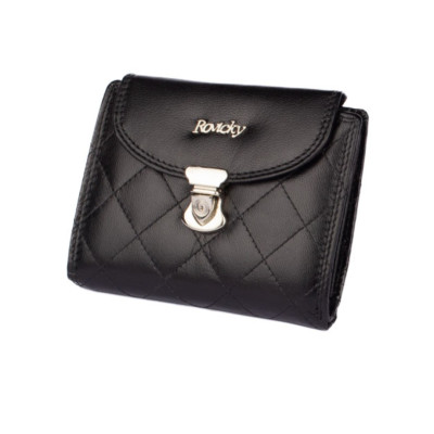 Peněženka dámská černá se zapínáním