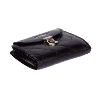 Peněženka dámská černá se zapínáním