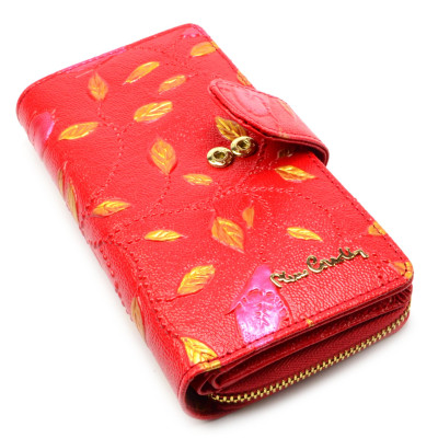 Peněženka dámská červená s ornamenty