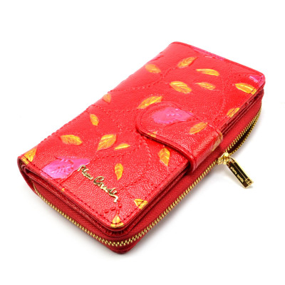 Peněženka dámská červená s ornamenty