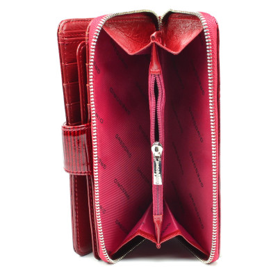 Peněženka dámská červená se zapínáním