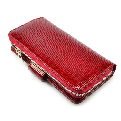 Peněženka dámská červená se zapínáním