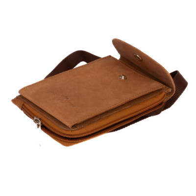 Peněženka dámská hnědá na mobil s poutkem