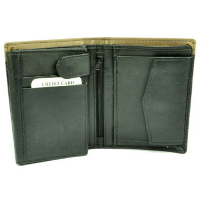 Peněženka kožená černá pánská