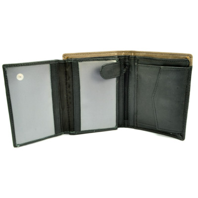 Peněženka kožená černá pánská