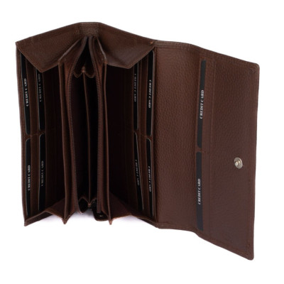 Peněženka kožená dámská hnědá