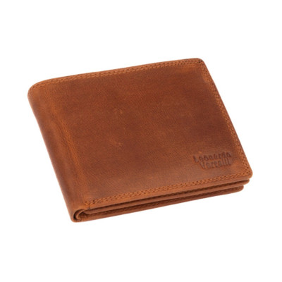 Peněženka kožená hnědá pánská