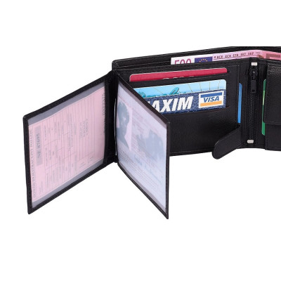 Peněženka kožená pánská černá