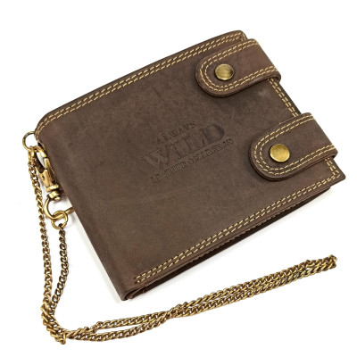 Peněženka kožená pánská s přezkou