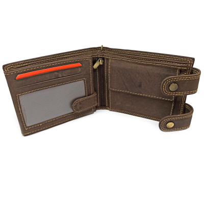 Peněženka kožená pánská s přezkou