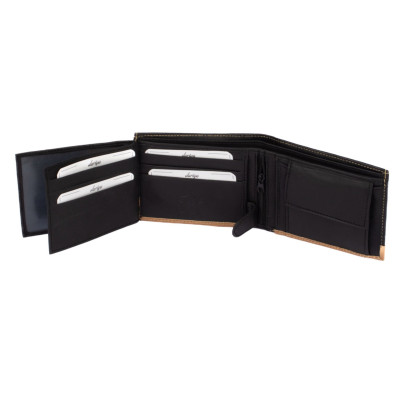 Peněženka pánská kožená s pruhem