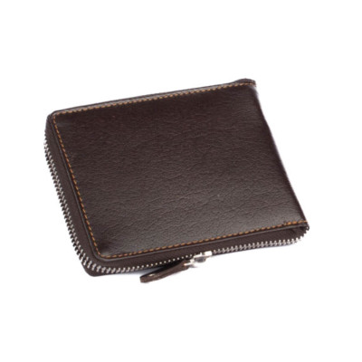 Peněženka pánská na zip tmavě hnědá