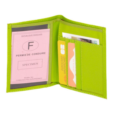 Pouzdro na karty nebo vizitky zelené