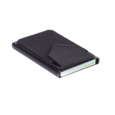 Pouzdro na karty z kovu černé