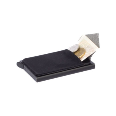 Pouzdro na karty z kovu černé