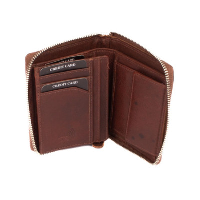 Stylová dámská peněženka hnědá