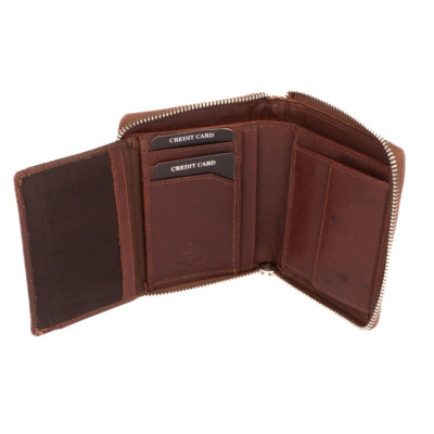 Stylová dámská peněženka hnědá