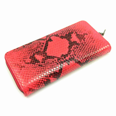 Světle červená dámská peněženka kožená