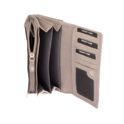 Šedá peněženka dámská