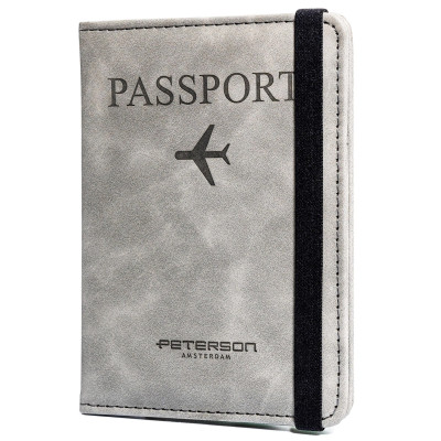 Šedé pouzdro na pas