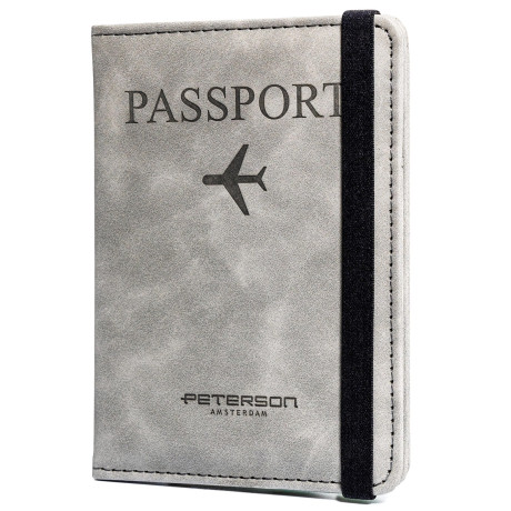 Šedé pouzdro na pas