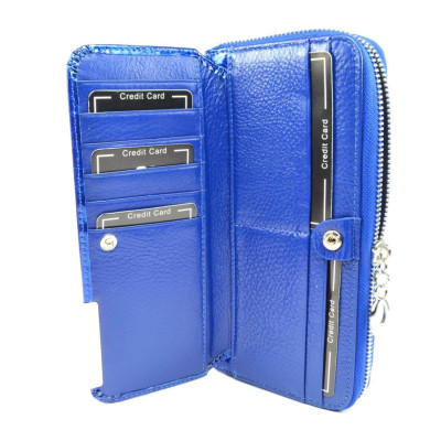Velká dámská peněženka modrá