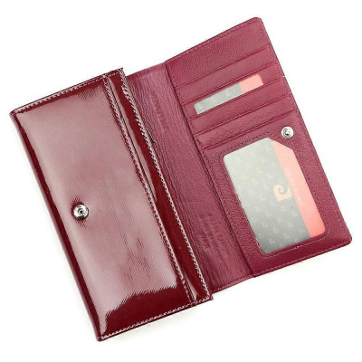 Velká fialová kožená peněženka dámská