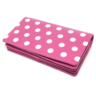 Velká peněženka dámská s puntíky