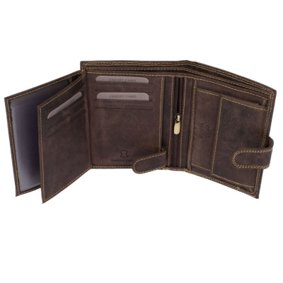 Zapínací peněženka kožená pánská