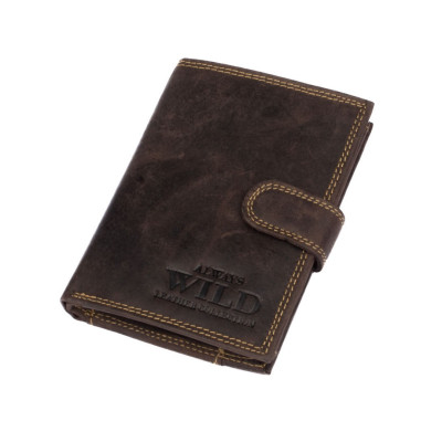 Zapínací peněženka kožená pánská