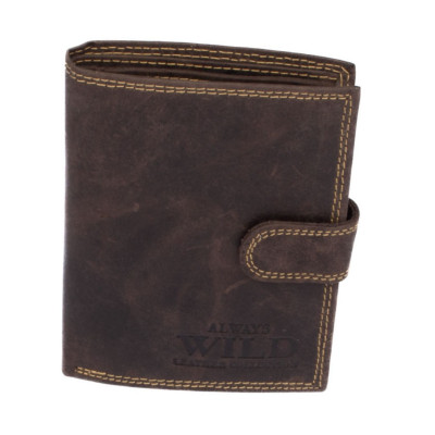 Zapínací peněženka kožená pánská