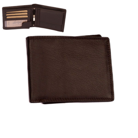 Pánská peněženka kožená tmavě hnědá