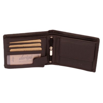 Pánská peněženka kožená tmavě hnědá