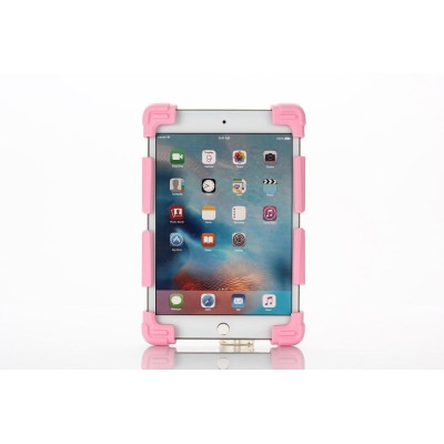 FLEXI Univerzální silikonový kryt na tablet 9" - 12", světle růžový