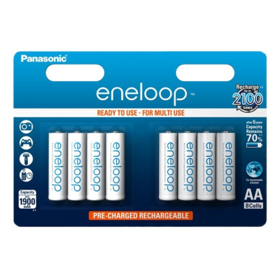 Baterie Panasonic Eneloop BK-3MCCE, AA 2000mAh, blistr 8ks